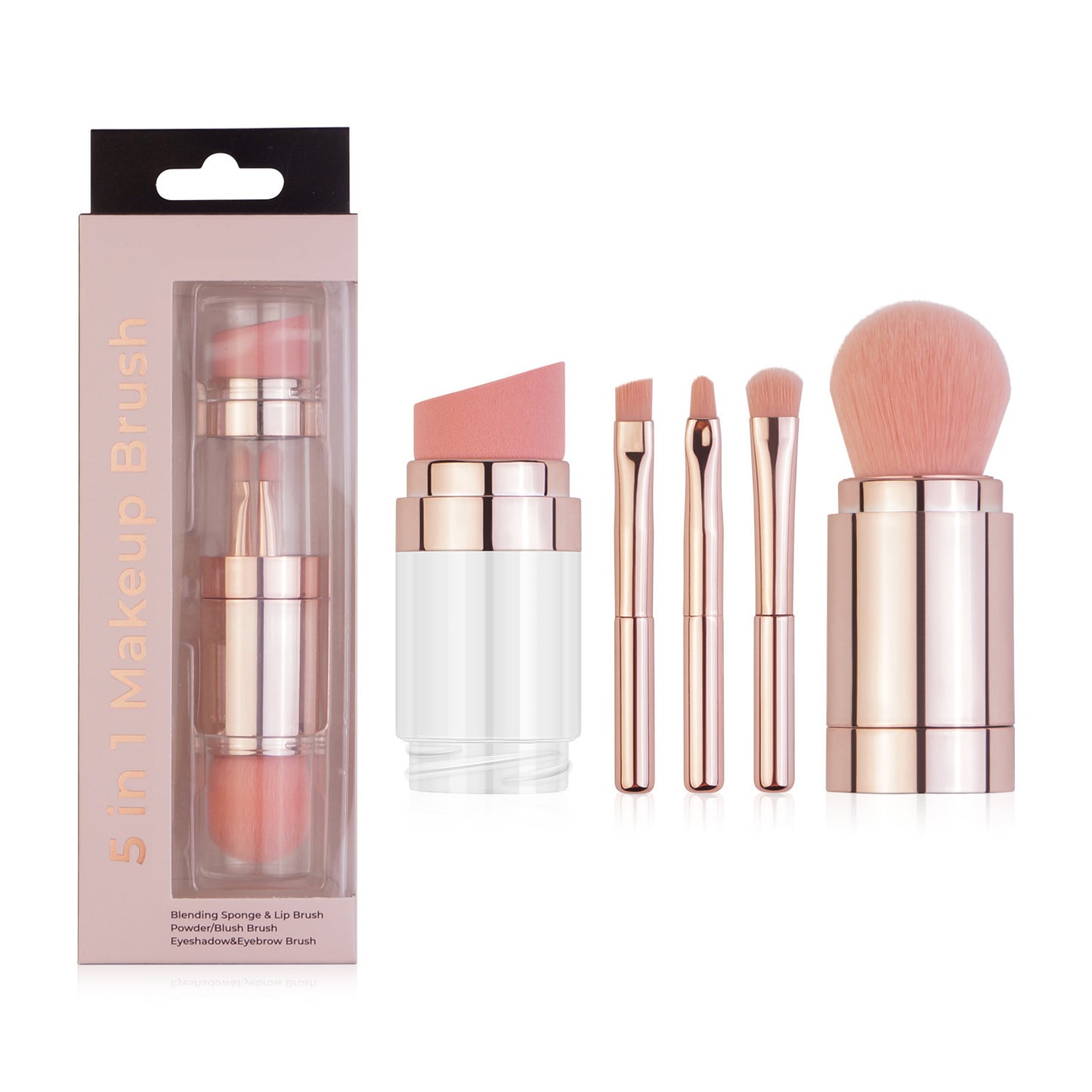 Nuvonna 5-in-1 Makeup Brush